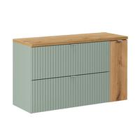 WASCHTISCHUNTERSCHRANK 100.4cm Jade Grün - Grün, Holzwerkstoff (100.4/59.5/40cm) - Petits-meubles