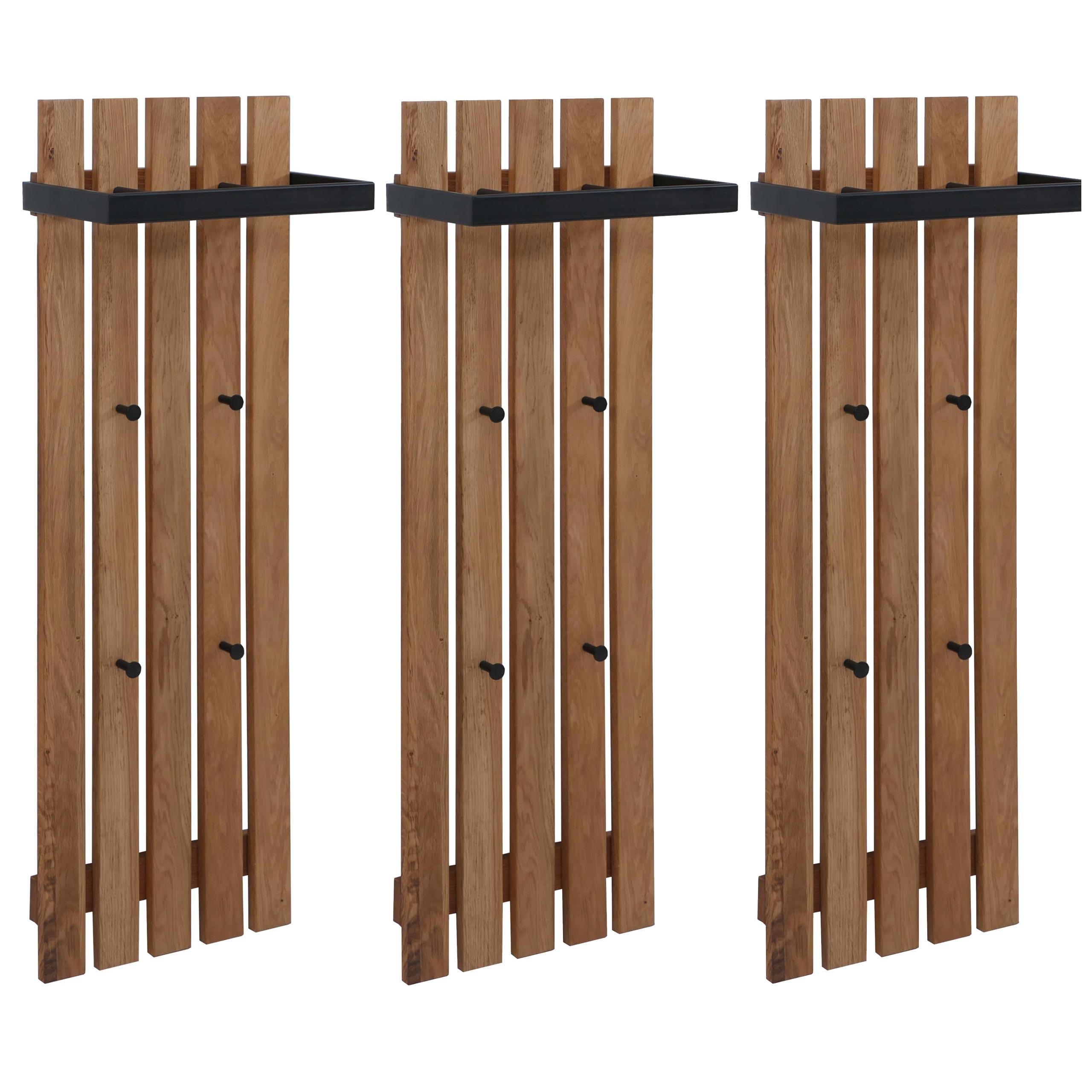 GARDEROBENPANEEL Eiche Dekor - Eiche Wotan, Holz (40/120/21cm) - MCW