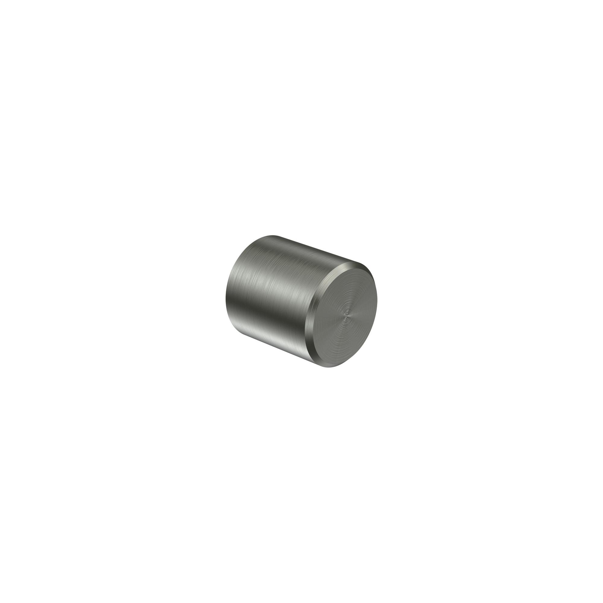 ENDSTÜCKE FÜR GARDINENSTANGEN 16 mm Ø, Casa Edelstahl-Optik, Packung 2 Stück - Edelstahlfarben, Metall (2/2/2cm) - INTERDECO