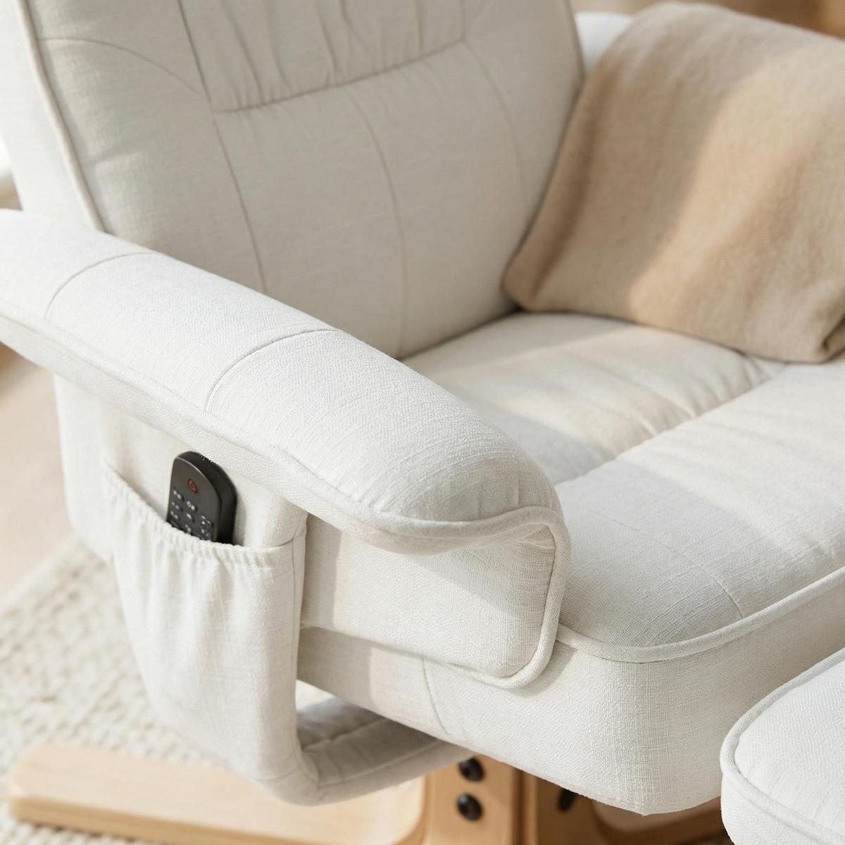 RELAXSESSEL CHARLY weiß - Weiß, Textil (76/87/61cm) - IDIMEX