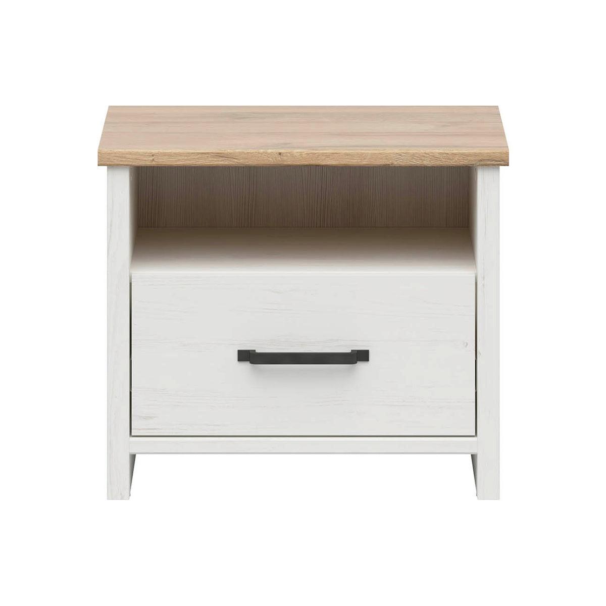 NACHTTISCH Aksel Weiß - Weiß, Holzwerkstoff (55/47.5/42.5cm) - Petits-meubles