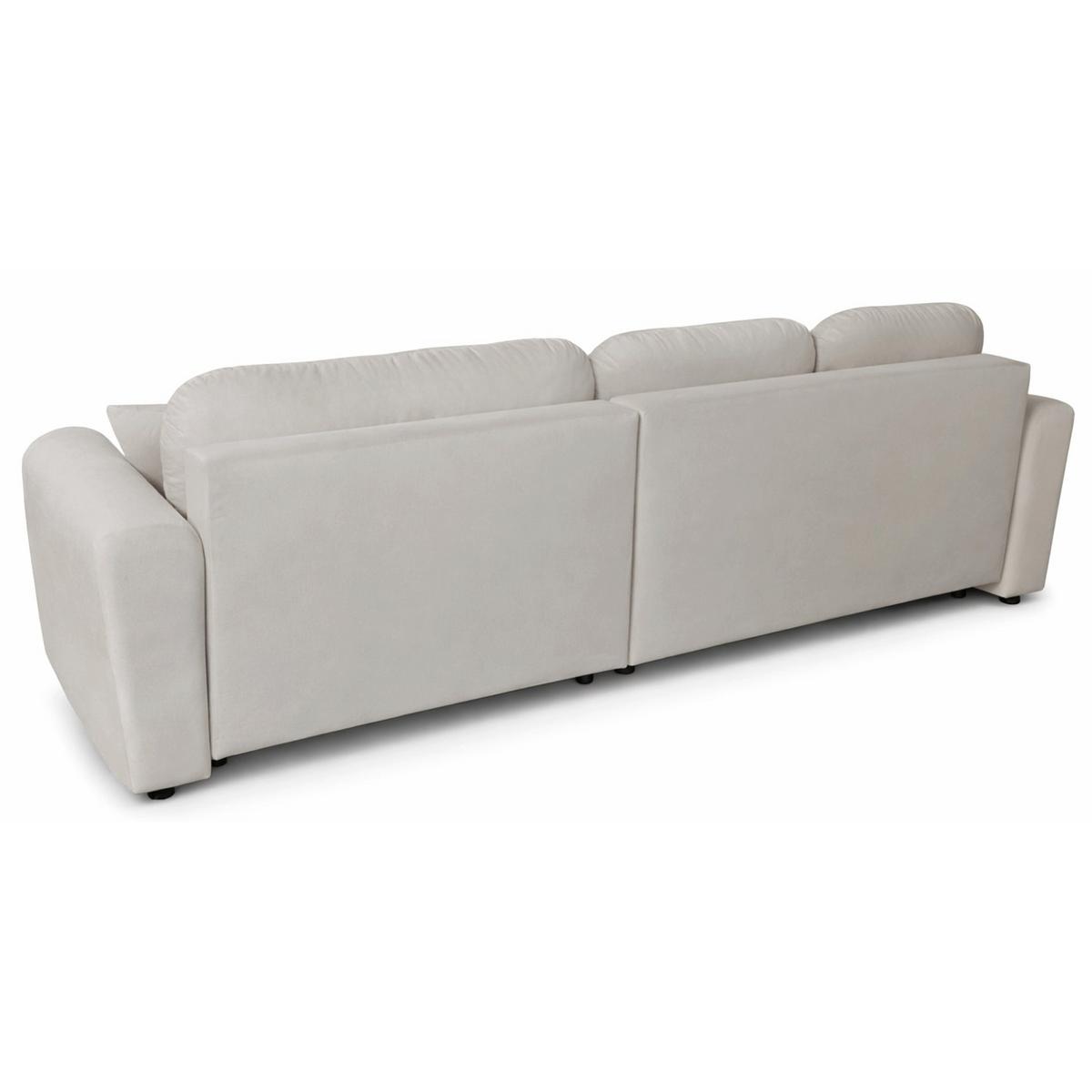 ECKSCHLAFSOFA Olido GRAUBEIGER VELOURS - Taupe/Schwarz, Kunststoff/Textil (279/150cm) - Selsey