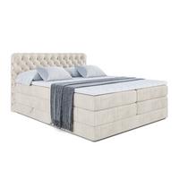 BOXSPRINGBETT BOXI8 KING - 180x200 - H3/H4 - Creme - Creme, Holzwerkstoff (180/200cm) - ALTDECOR