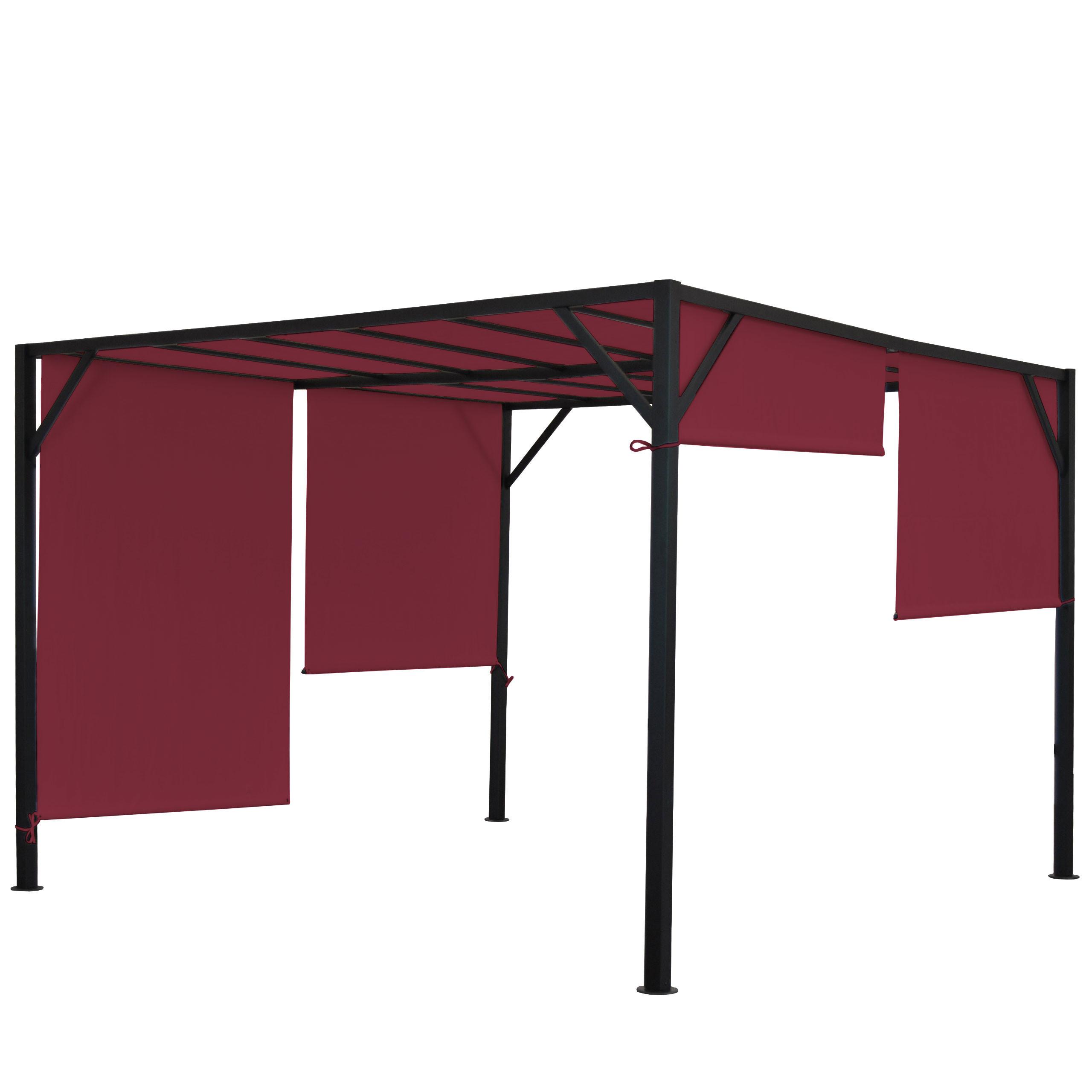 PERGOLA BEJA Bordeaux - Bordeaux, Metall (305/212/305cm) - MCW