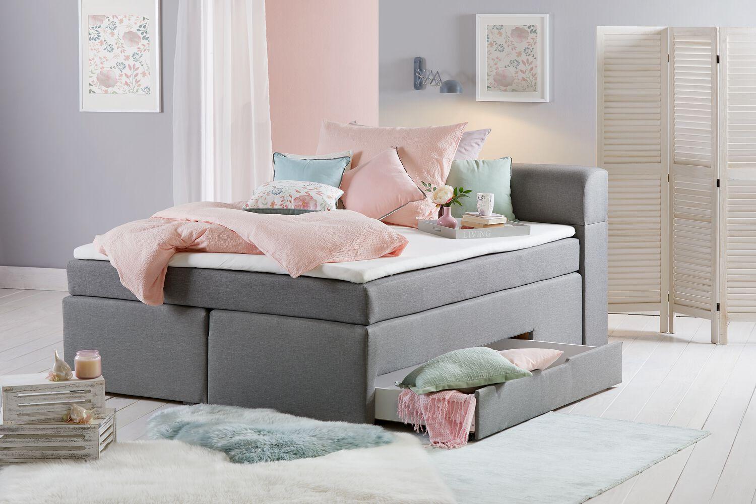 Moderne Betten mit Springbox oder Bettrahmen | Halbhohe ...