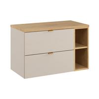 WASCHTISCHUNTERSCHRANK 80.6cm Azel Kaschmir - Beige, Holzwerkstoff (80.6/52/46cm) - Petits-meubles