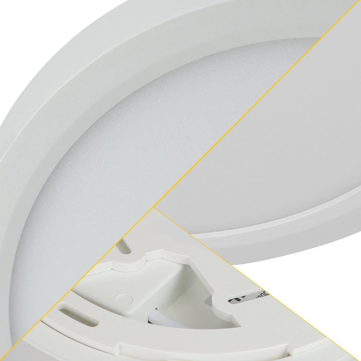 LED-DECKENLEUCHTE Grimmenfels 22.0/2.5/22.0 cm - Schwarz, Kunststoff (22/22/2.5cm) - ZMH