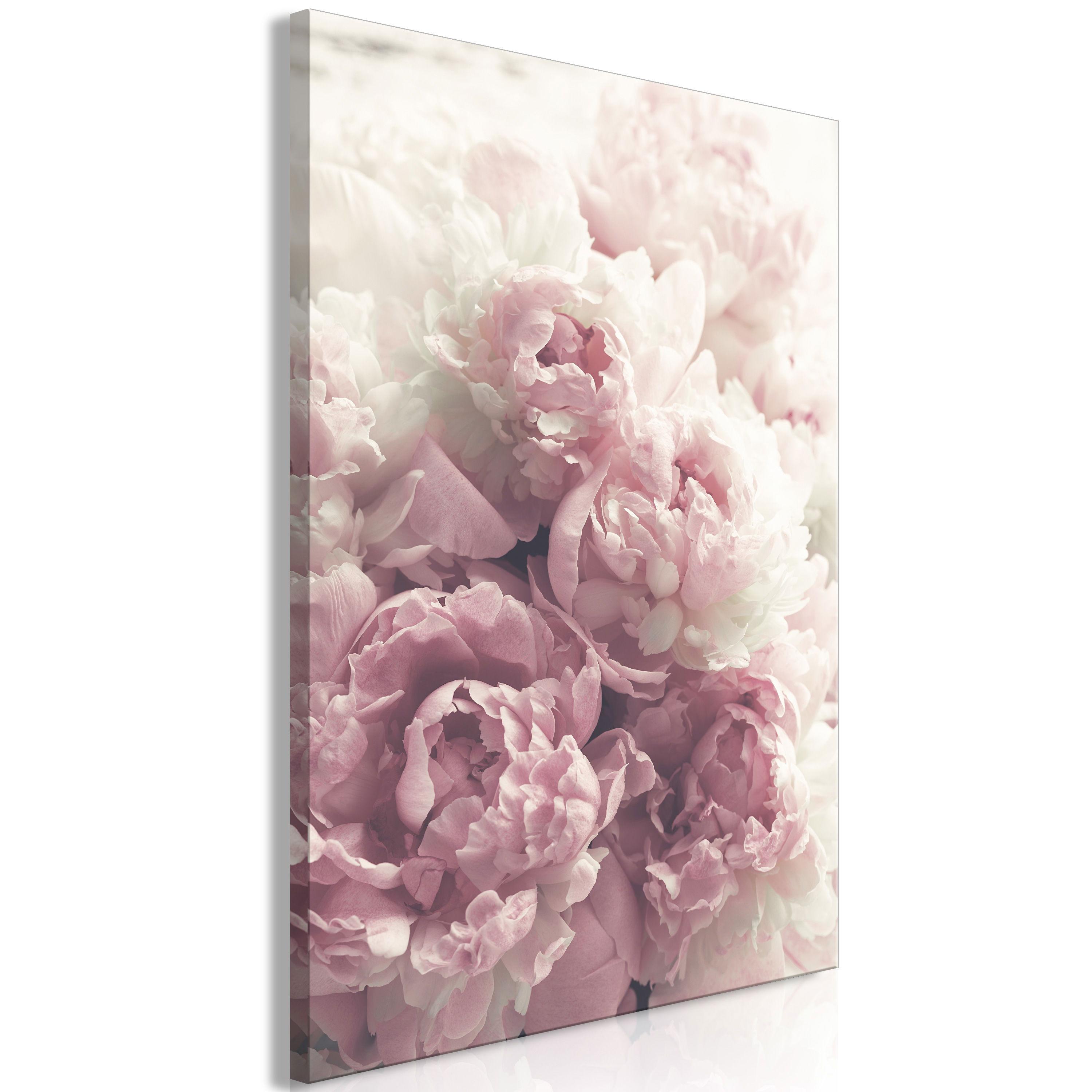 KUNSTDRUCK Rosa 60/90 cm - Pink/Weiß, Textil (60/90cm) - KUNSTLOFT