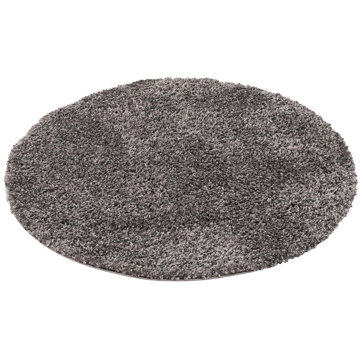 HOCHFLOR LANGFLOR SHAGGY TEPPICH COMFY MIX RUND - Anthrazit, Textil (200/200cm) - Pergamon
