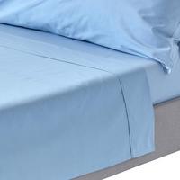 BETTLAKEN ohne Gummizug, Ägyptische Baumwolle, Fadendichte 200 - Blau, Textil (270/300cm) - Homescapes