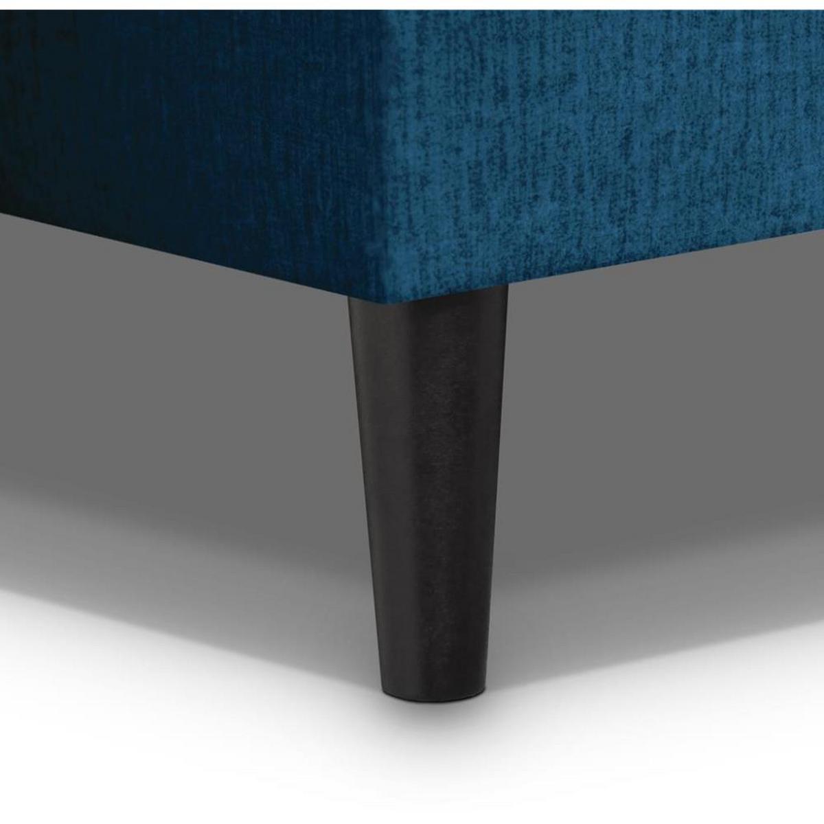 3-SITZER Schlafsofa Nancy dunkelblau - Dunkelblau, Holz/Textil (220/89/93cm) - Beautysofa