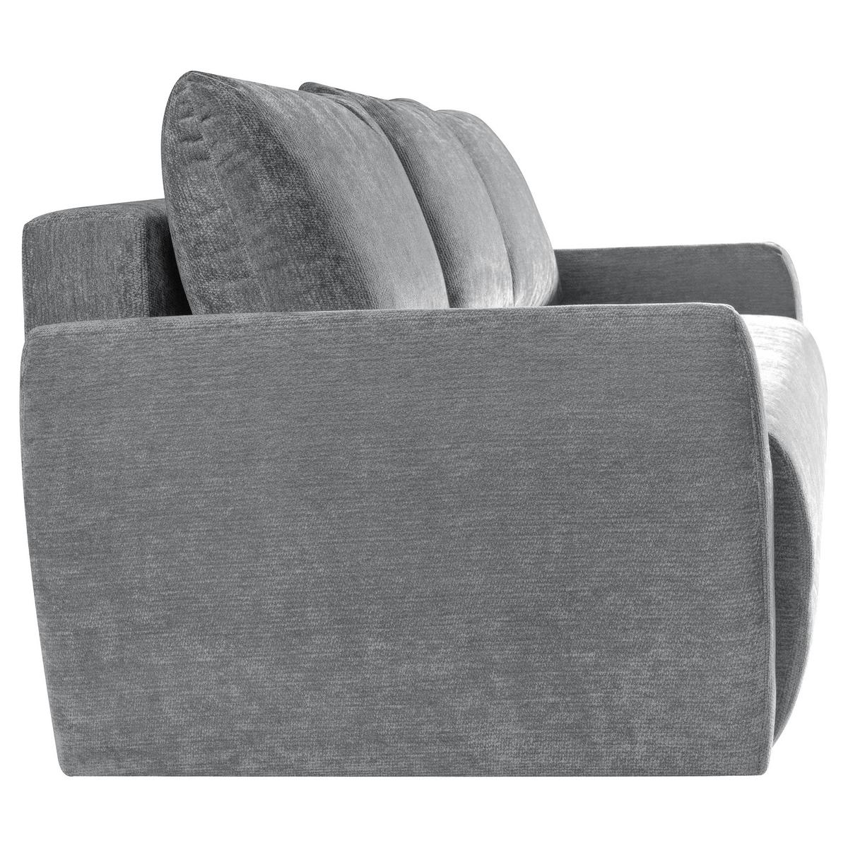 SCHLAFSOFA Piero 3-Sitzer mit Schlaffunktion, Grau - Grau, Textil (222/93/99cm) - Beautysofa