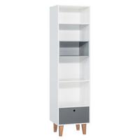 BÜCHERREGAL grau - Grau, Holzwerkstoff (45/201.5/53.5cm) - Petits-meubles