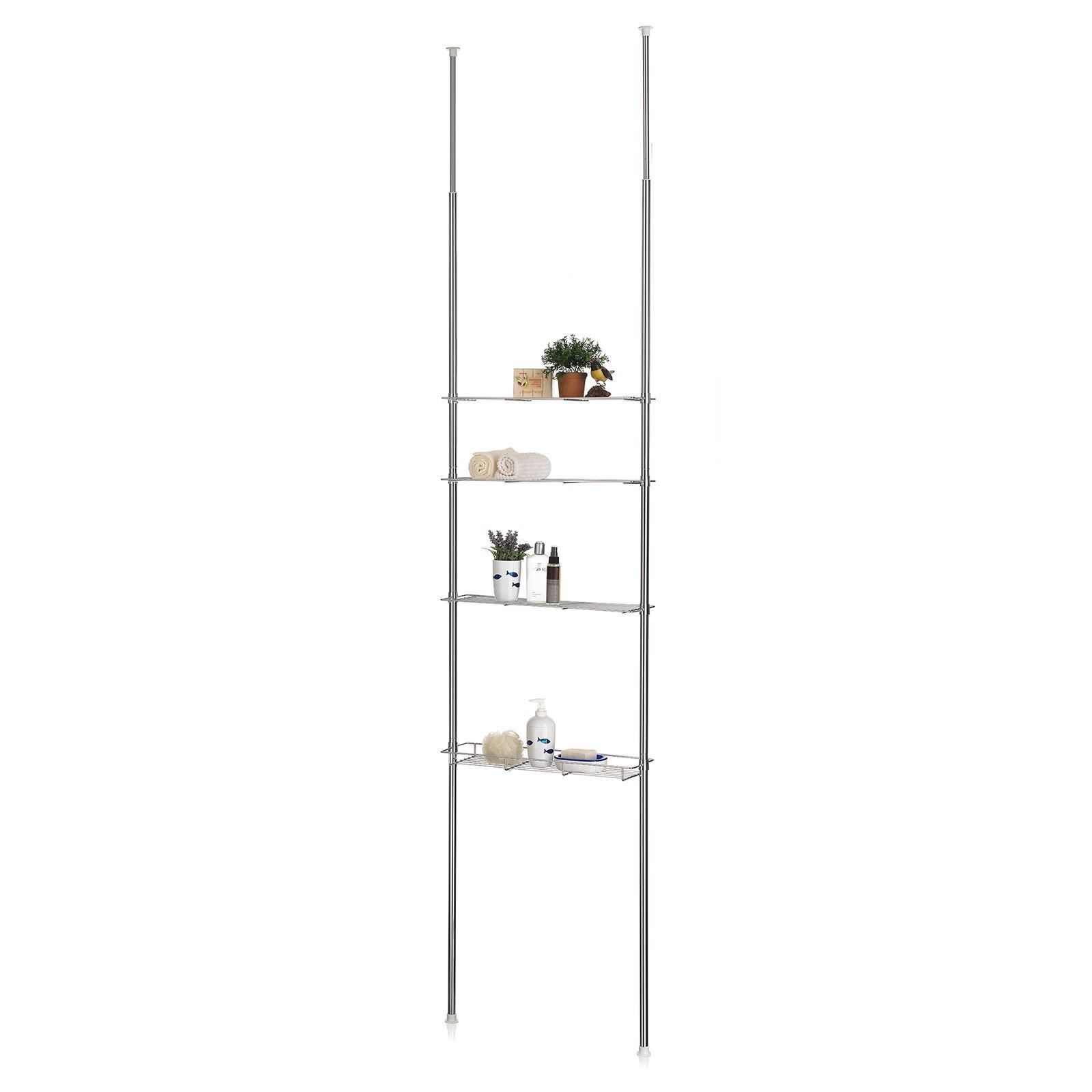 DUSCHREGAL DUNJA chrom - Chromfarben, Metall (59/280/16cm) - CARO-Möbel