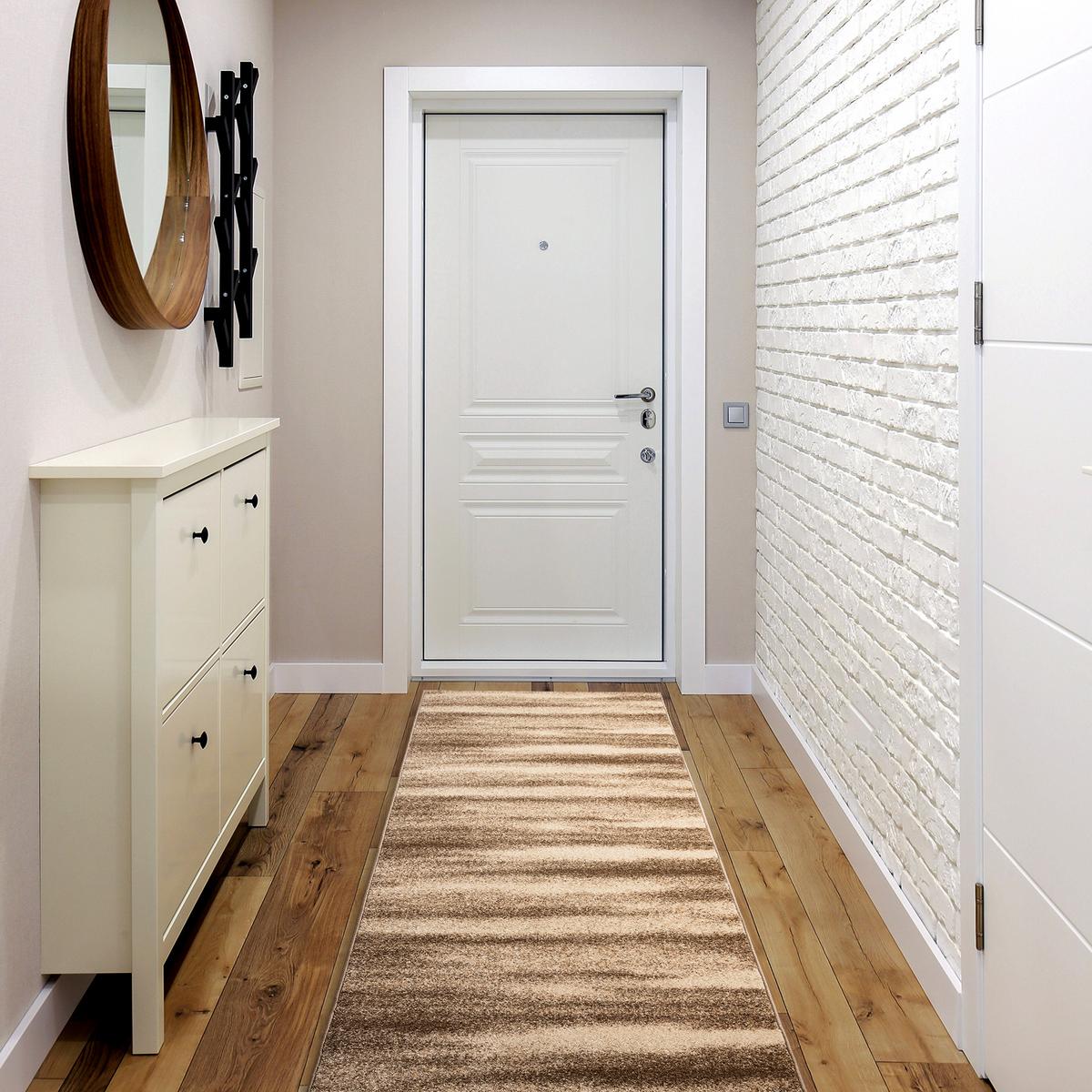 LÄUFER KARMEL Sahara, 70/260 cm - Braun, Textil (70/260cm) - rugsX