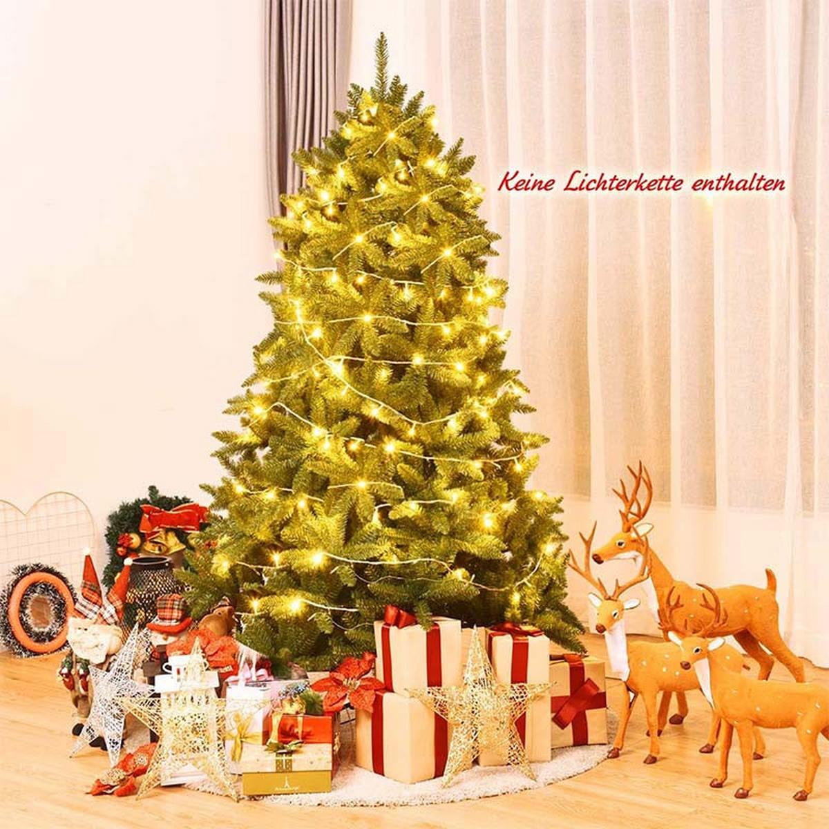 WEIHNACHTSBAUM mit Metallständer 180cm Grün - Grün, Metall (180cm) - COSTWAY