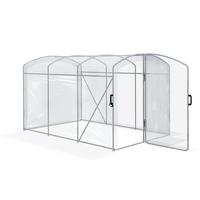 FOLIENGEWÄCHSHAUS, Tunnel-Gewächshaus mit 1 Tür, für Garten, Balkon, PE, Transparent - Transparent, Kunststoff (200/195/300cm) - Outsunny