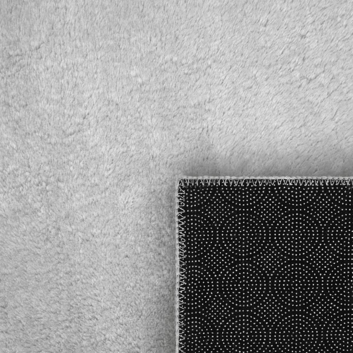 KURZFLORTEPPICH, einfarbig, Silber, 200 x 200 cm - Silberfarben, Textil (200/200cm) - KADIMA DESIGN