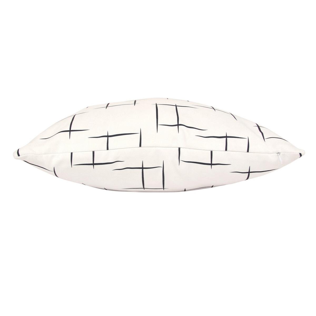 DEKOKISSEN Stripe 45x45 cm mit Füllung - Weiß, Textil (45/45cm) - Deco-Raum