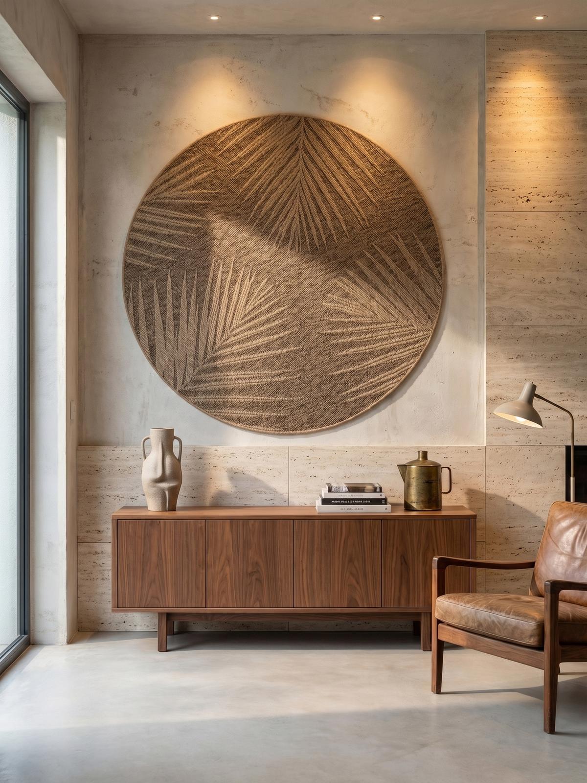 TEPPICH Outdoor ARLBERG in Braun, in Jute-Optik, Ø 200 cm - Braun, Textil (200/200cm) - KADIMA DESIGN