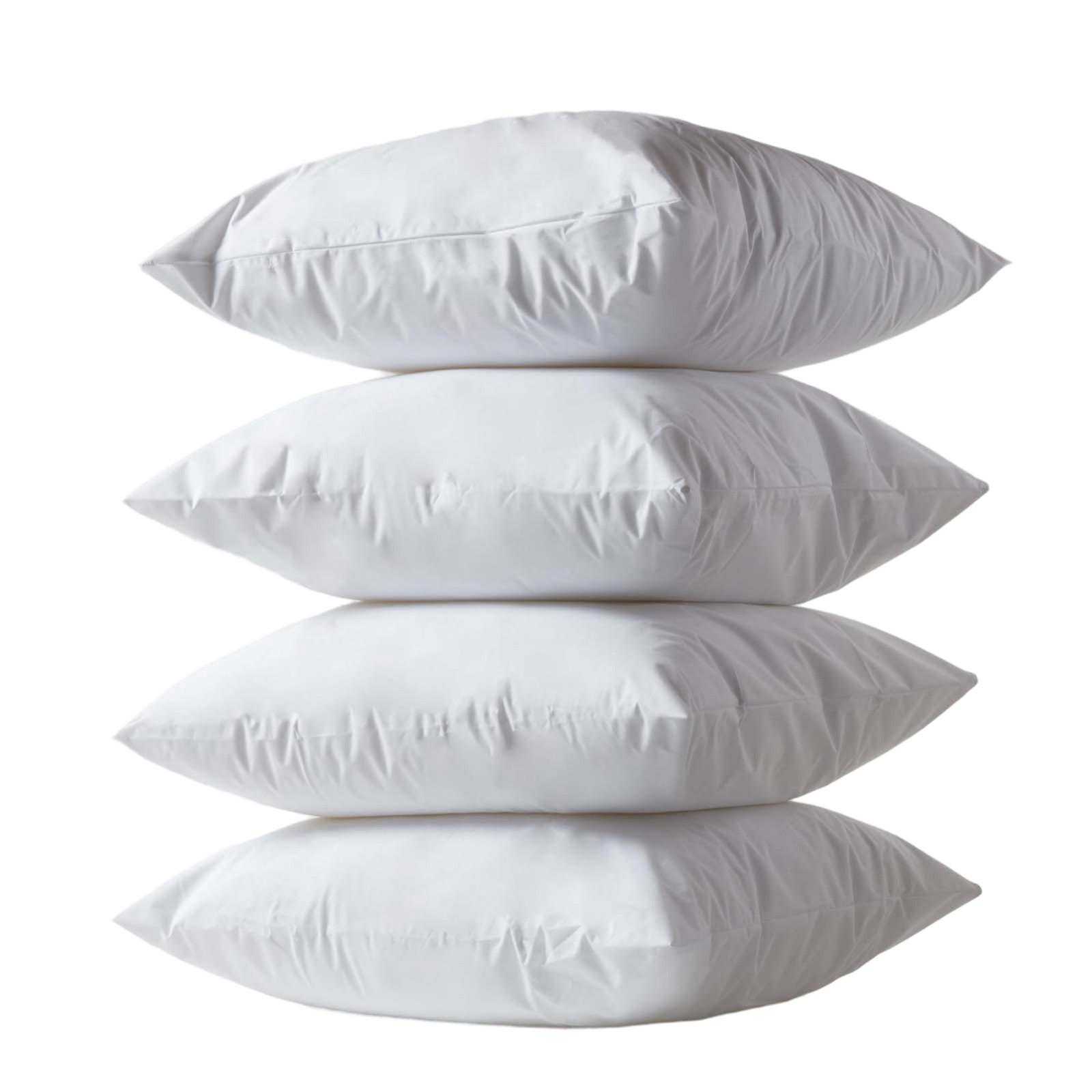 KISSENSCHONER wasserdicht 65/65 cm, 4er-Set mit Reißverschluss - Weiß, Textil (65/65cm) - Homescapes