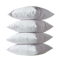 KISSENSCHONER wasserdicht 65/65 cm, 4er-Set mit Reißverschluss - Weiß, Textil (65/65cm) - Homescapes