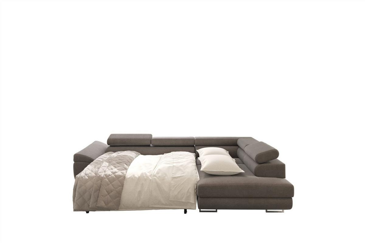 ECKSOFA Carmelo In Nova - Anthrazit, Holzwerkstoff/Textil (275/202cm) - Fun Möbel
