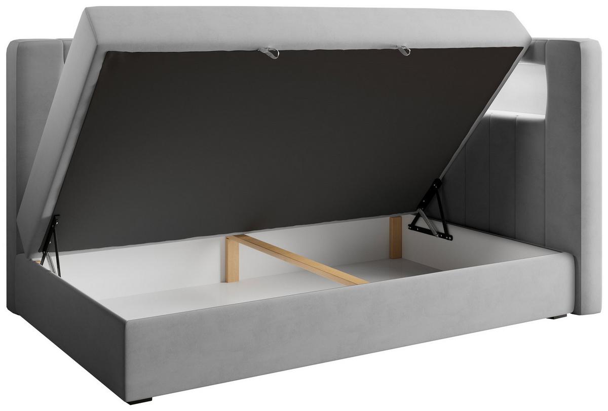 BOXSPRINGBETT JUNIOR GOLD 3 90/200 Gelb - rechte Seite - Gelb, Holz/Textil (90/200cm) - MKS