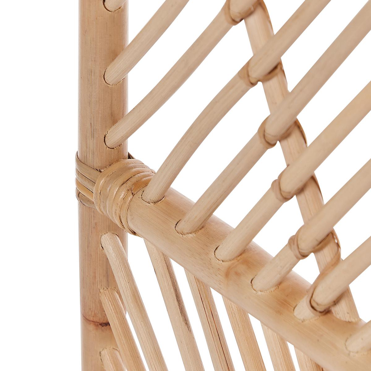RAUMTEILER 3-teilig Hellbraun 106/180 cm Cosenza - Beige/Naturfarben, Naturmaterialen (106/180/3cm) - Beliani