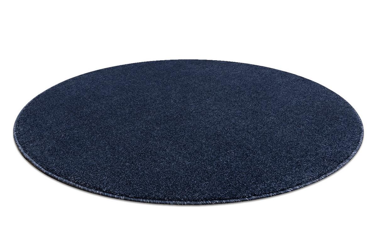 TEPPICH Softy 150 cm - Blau, Textil (150/150cm) - rugsX