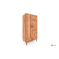 KLEIDERSCHRANK 2 TÜREN LEON Kernbuche - Kernbuche, Holz (97/196/45cm) - byoak
