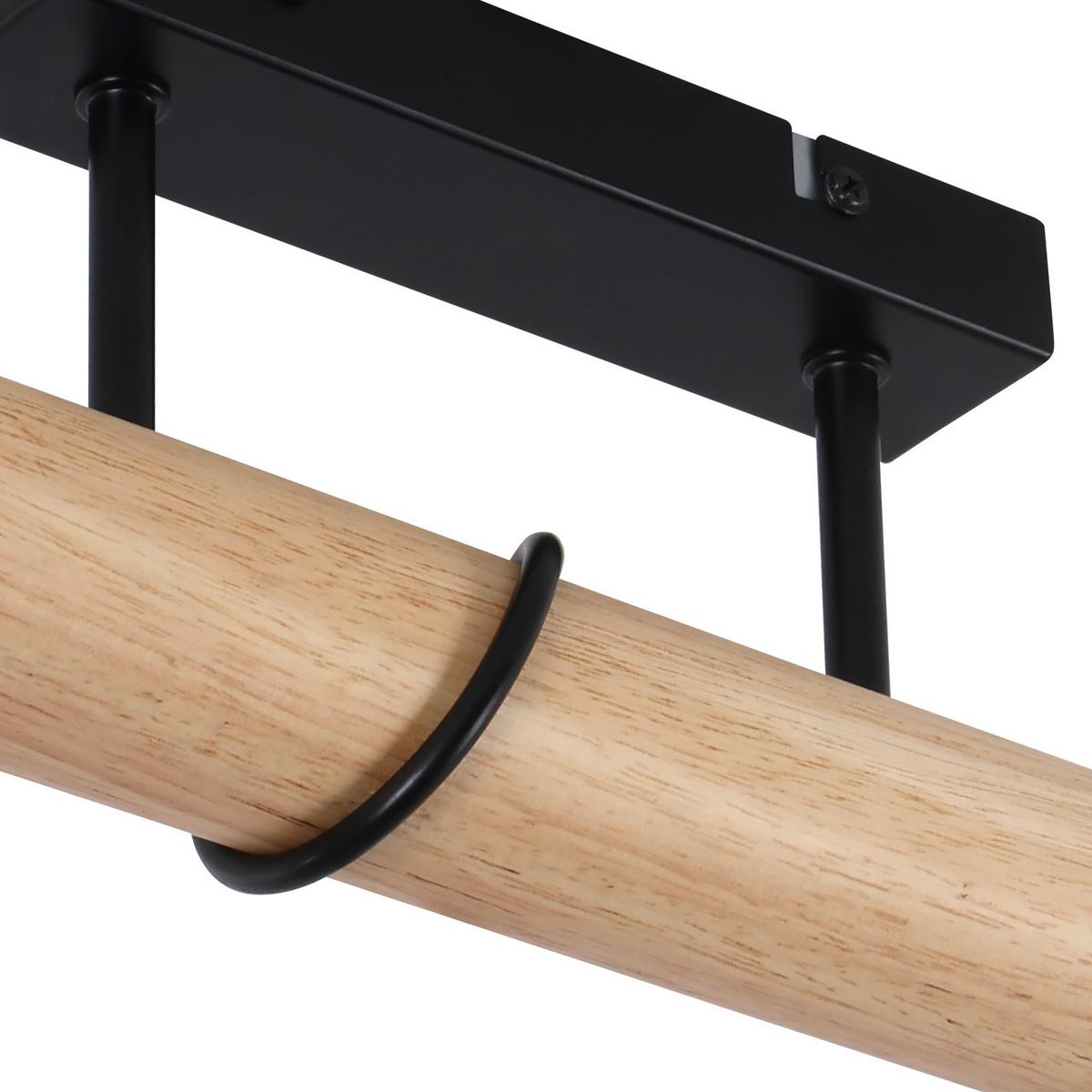 PENDELLEUCHTE Vivienneth 52/13/43 cm - Braun, Holz/Metall (52/13/43cm) - ZMH