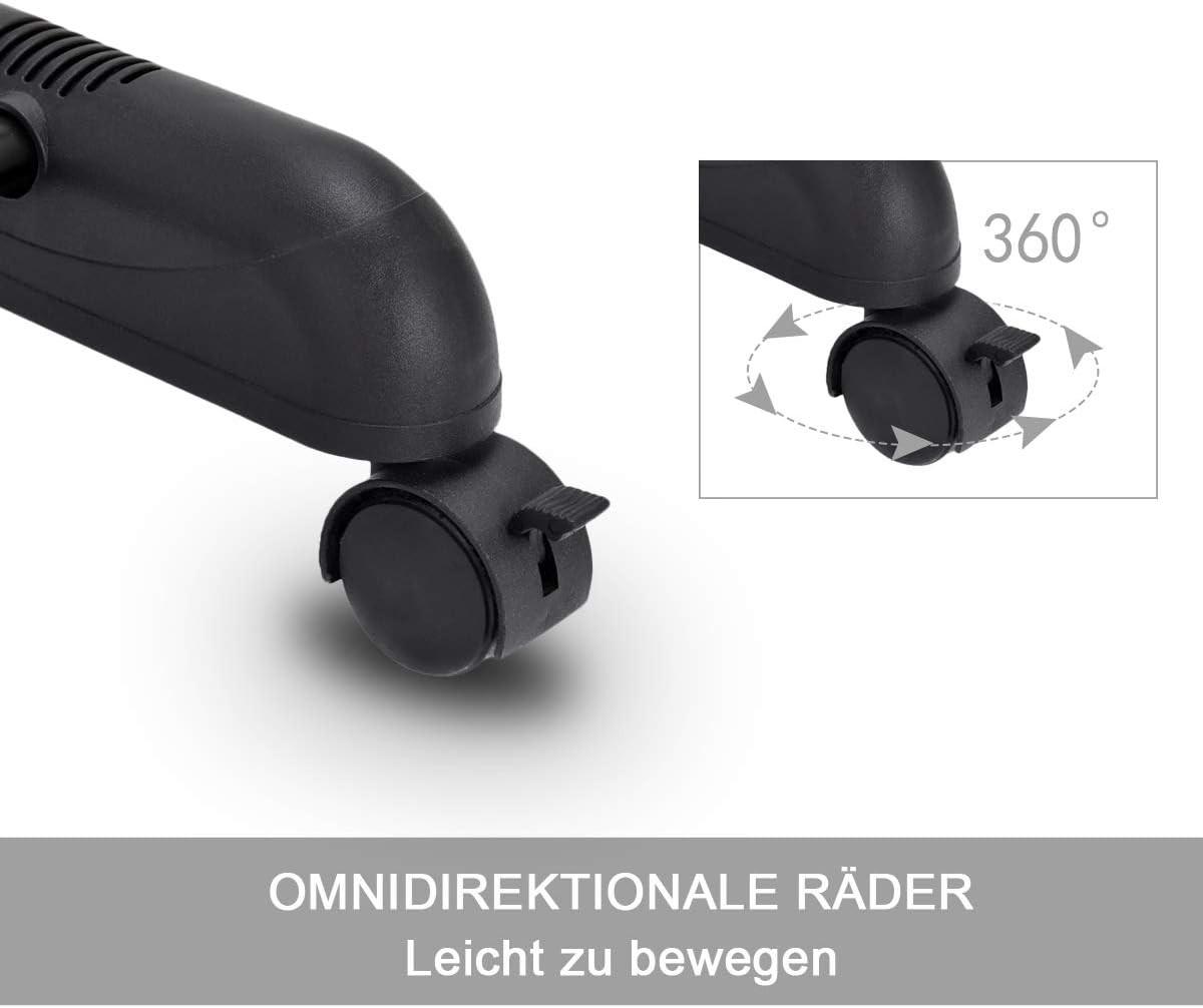 KLEIDERSTÄNDER 168cm Schwarz - Schwarz, Metall (157/168/44cm) - COSTWAY