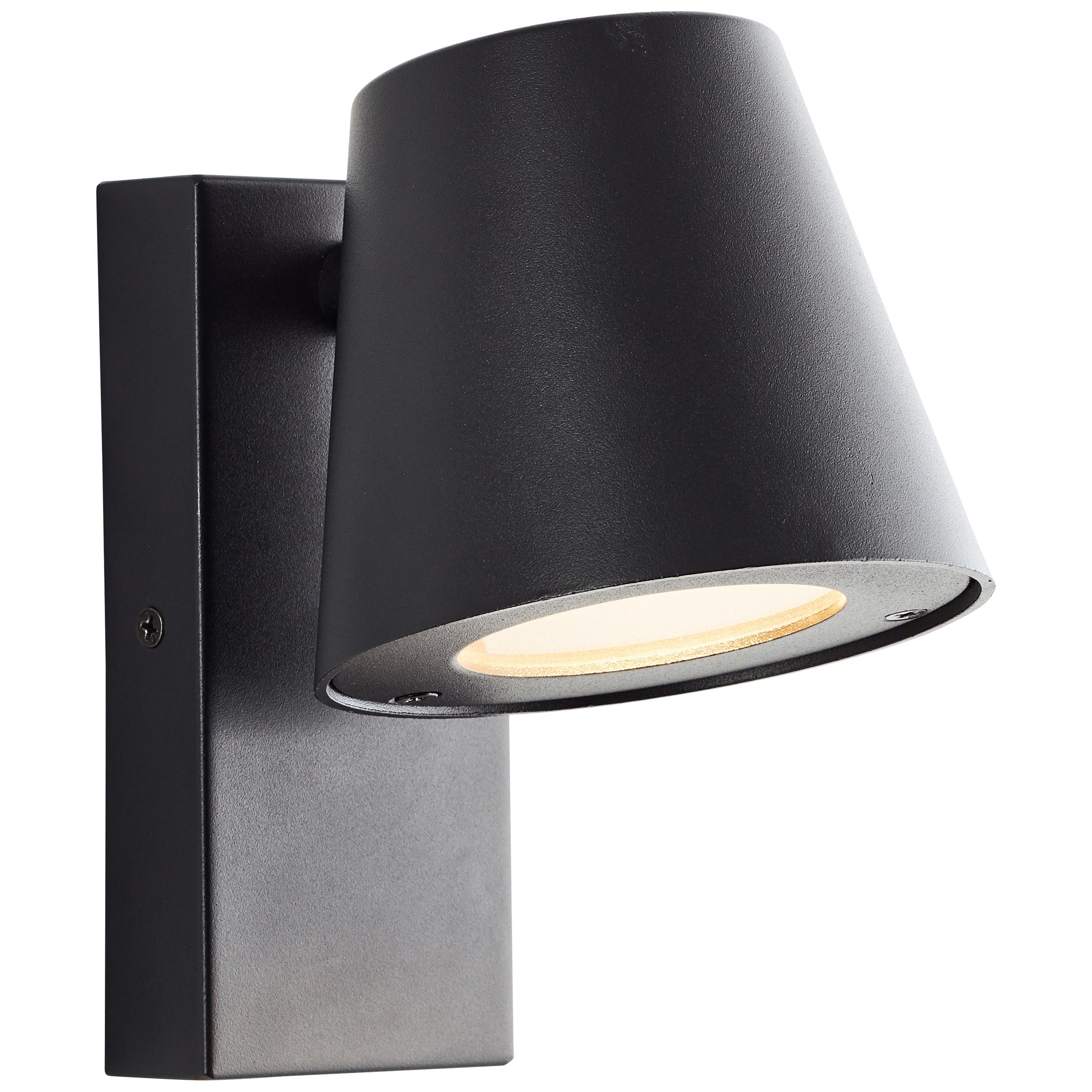 AUSSENWANDLEUCHTE Bari 44320/06 - Schwarz, Metall (11/17/15.5cm) - Brilliant