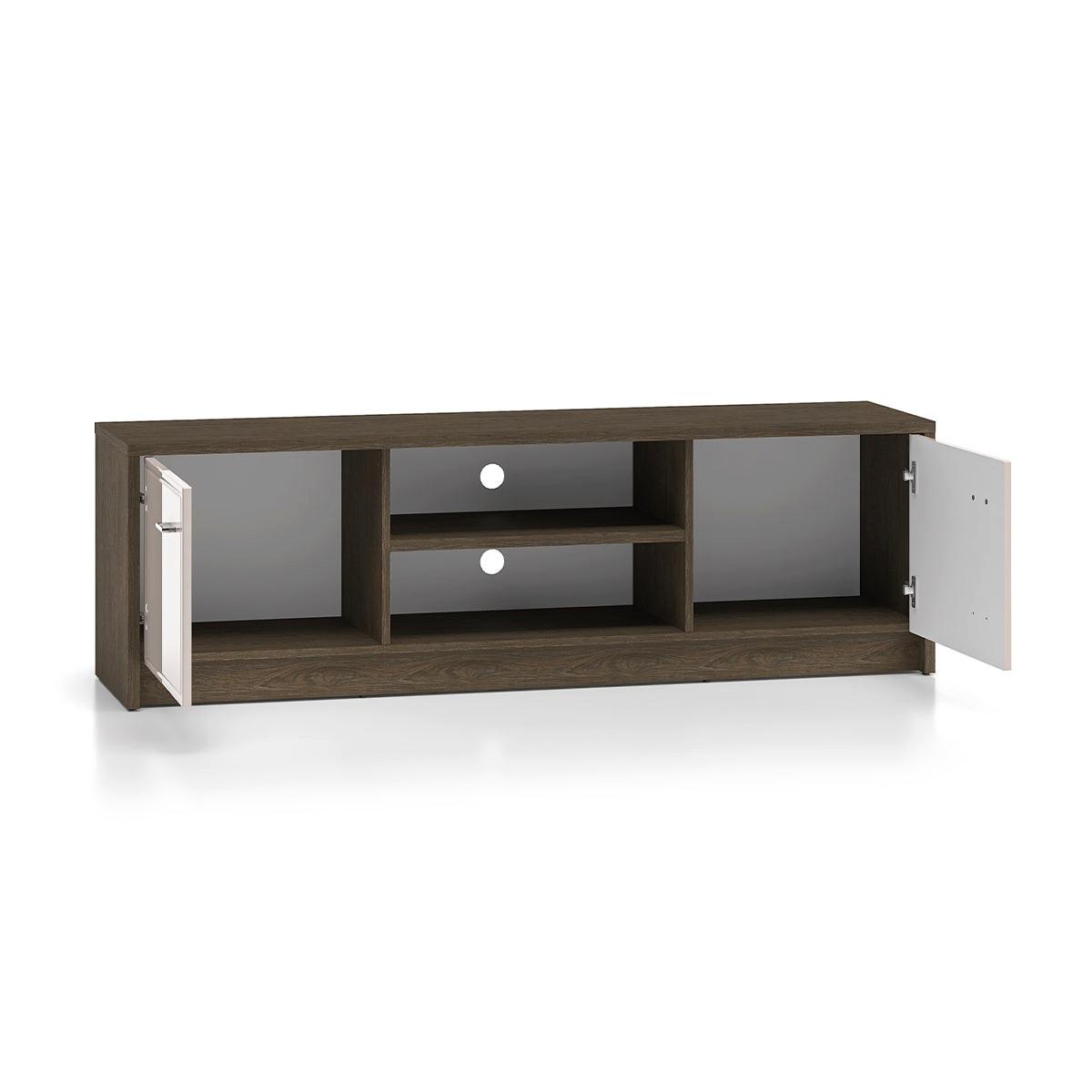 TV-MÖBEL Kaius Kaschmir und Dunkles Holz - Kaschmir, Holzwerkstoff (160/49.9/40cm) - Petits-meubles
