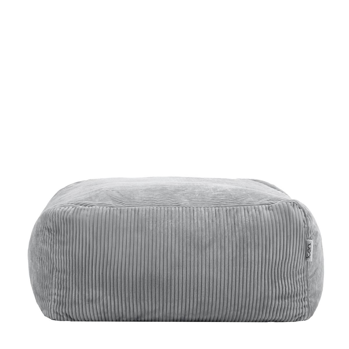 SITZSACK-OTTOMANE ZEN modular Cord - Grau, Textil (95/46/95cm) - icon