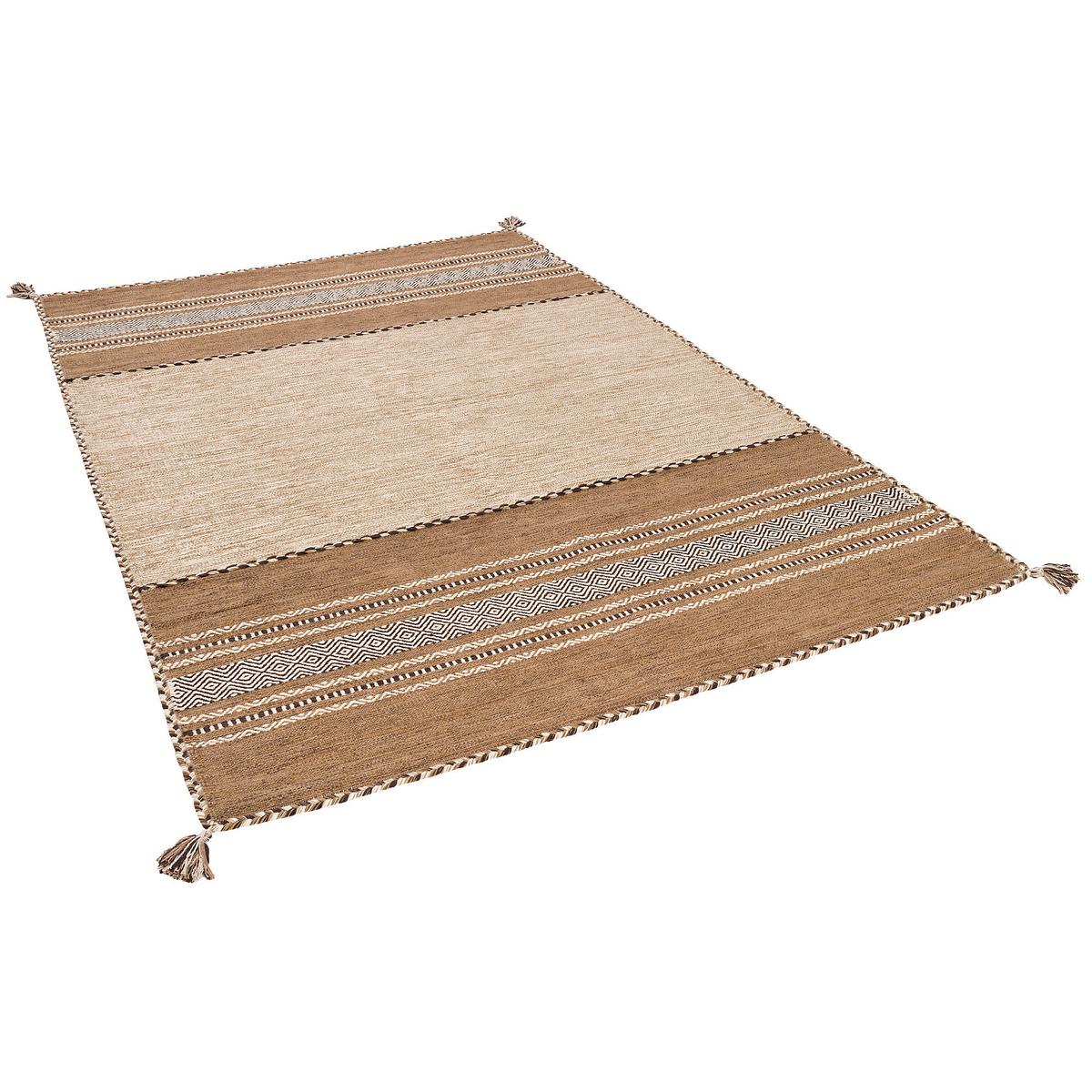 NATUR TEPPICH KELIM NAVARRO - Beige, Textil (140/200cm) - Pergamon