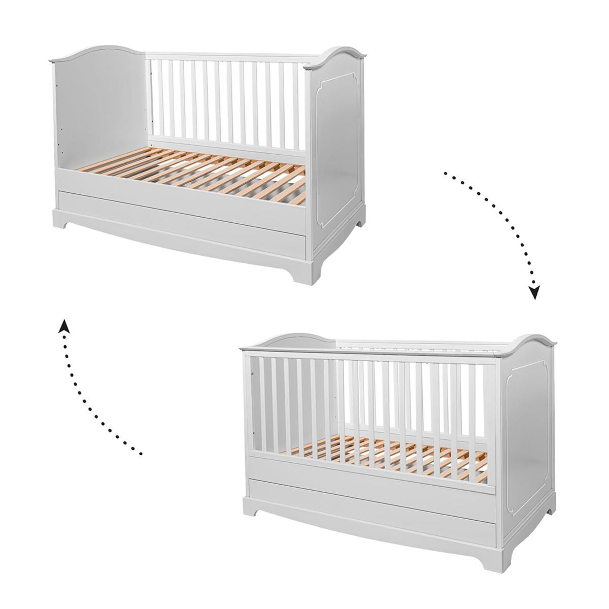 BABYZIMMER 3-teilig Royal Weiß - Weiß, Holzwerkstoff (78/97/149cm) - Petits-meubles