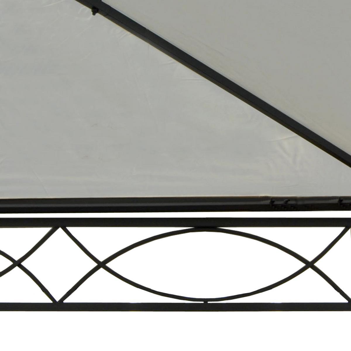 PERGOLA CALPE Cremeweiß - Weiß, Metall (298/276/500cm) - MCW