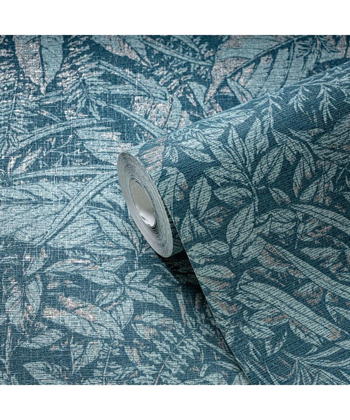 VLIESTAPETE Blau 53/1005 cm - Blau, Textil (53/1cm) - KUNSTLOFT