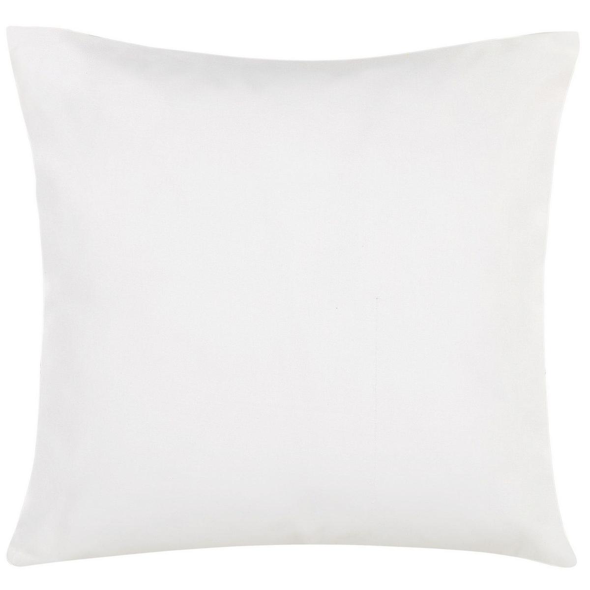 GARTENKISSEN 2er-Set Blättermotiv türkis/blau/weiß 45/45 cm Trebbo - Blau, Textil (45/45cm) - Beliani