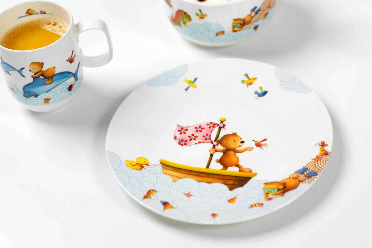 KINDERTELLER Happy as a Bear bunt ø 21,5 cm - Multicolor, Keramik (21.5/1.6/21.5cm) - Villeroy & Boch