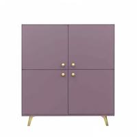 KOMMODE GALIO 140/86/41cm mit Schubladen 4 Türen Violett - Violett, Holzwerkstoff (140/86/41cm) - MASSENO