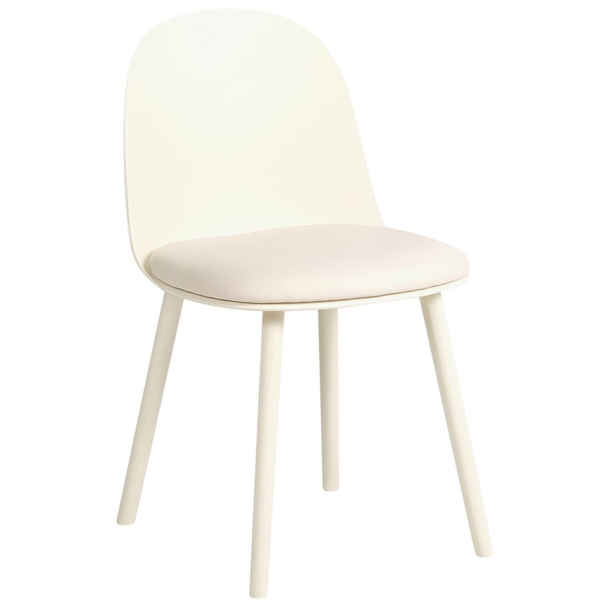 ESSZIMMERSTUHL 2er Set Kunstleder Hellbeige Ankeny - Beige, Kunststoff (46/80/48cm) - Beliani