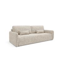 SOFA Lazare 3 Sitzplätze Hellgrau - Grau, Holz (217/86/102cm) - Petits-meubles