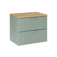 WASCHTISCHUNTERSCHRANK 60.6cm Oria Grün - Grün, Holzwerkstoff (60.6/50/46.5cm) - Petits-meubles