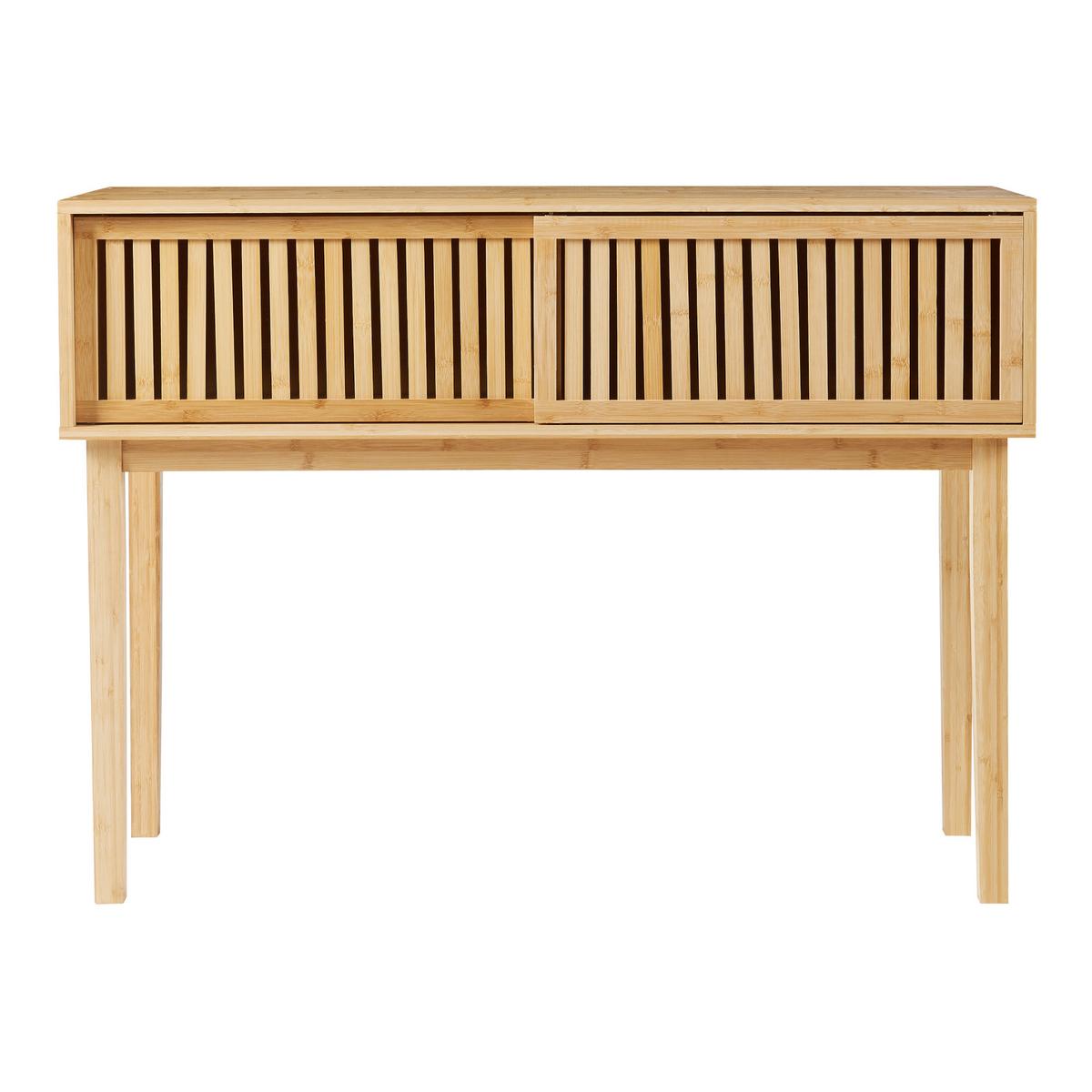 KONSOLENTISCH Ypäjä - Naturfarben, Holz (110/39/80.5cm) - [en.casa]