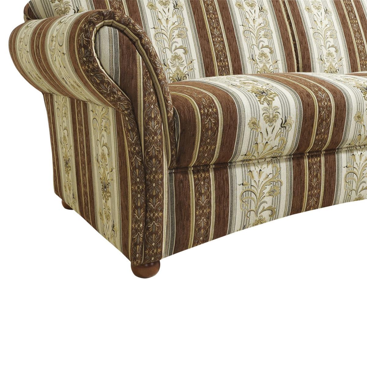 SOFA 2-Sitzer Kama Bezug Chenille Buche nussbaum dunkel / braun - Braun, Kunststoff (151/85/81cm) - 58aufmkessel