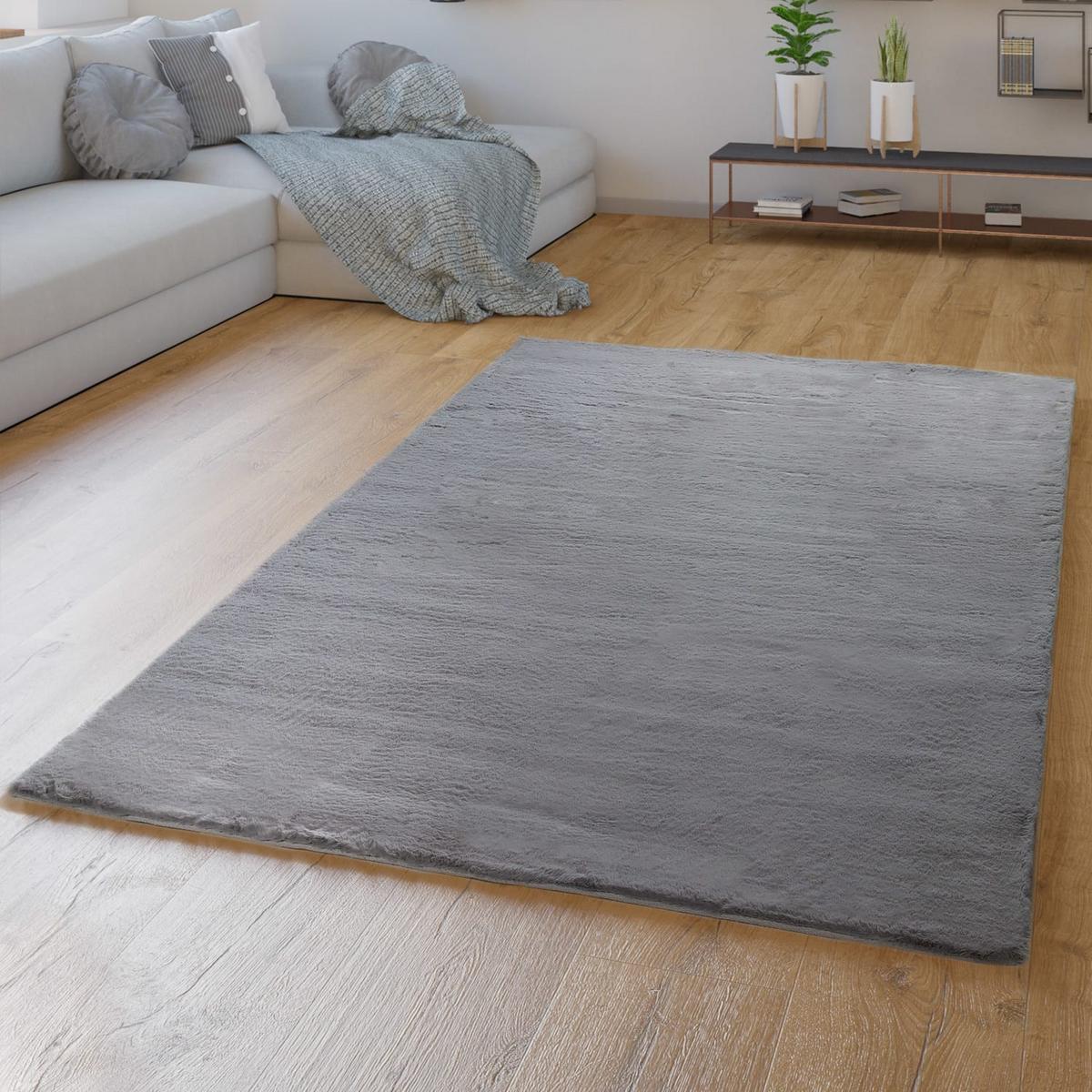 HOCHFLORTEPPICHE Anthrazit 160 x 230 cm - Anthrazit, Kunststoff (160/230cm) - TT Home