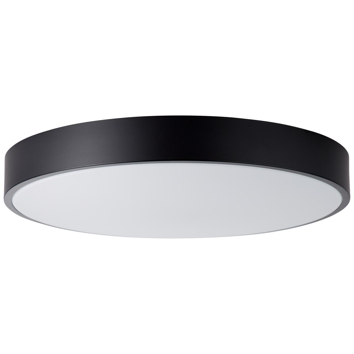 WANDLEUCHTE Slimline Schwarz/Weiß 49/49/8 cm - Multicolor, Metall (49/49/8cm) - Brilliant